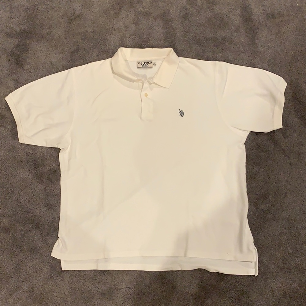 Vintage Classic White Polo Size Xl